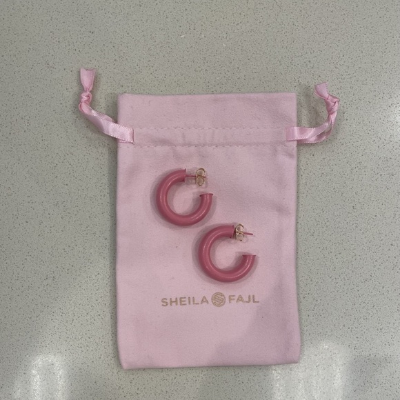 Sheila Fajl Jewelry - Sheila Fajl Pink Painted Small Chantal